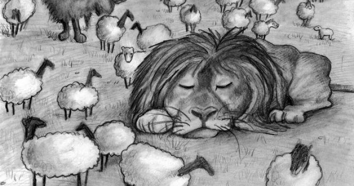 Parabole du lion qui pensait être un mouton